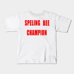 Spelling Bee Champion Funny Kids T-Shirt